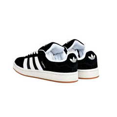 Adidas Campus Black and White Gum sole sneakers – men's low-top shoes Pakistan