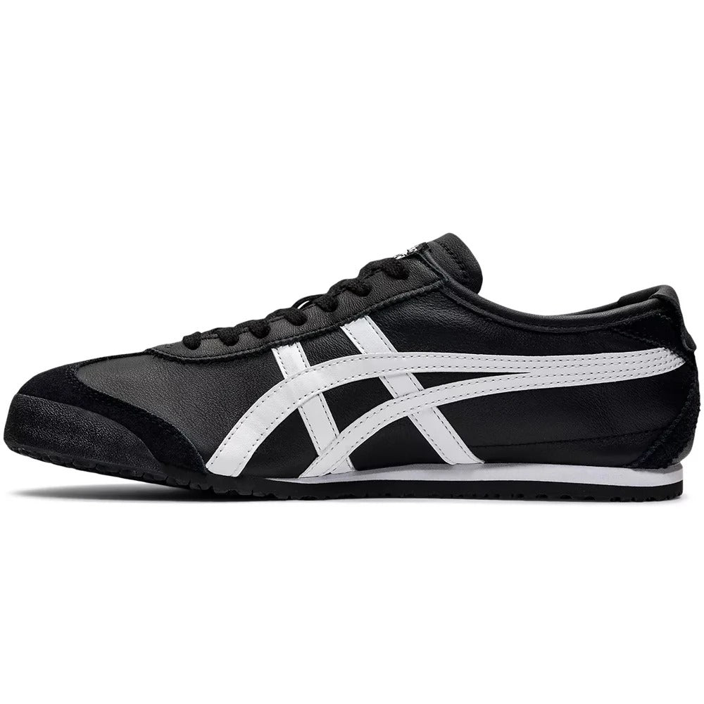Onitsuka Tiger MEXICO 66 Black White lateral view – premium retro sneakers Pakistan delivery