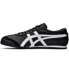 Onitsuka Tiger MEXICO 66 Black White lateral view – premium retro sneakers Pakistan delivery