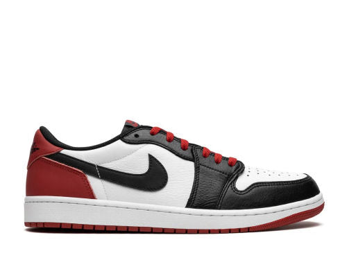 Nike Air Jordan 1 Low Black Red side profile – premium men's sneakers available in Pakistan