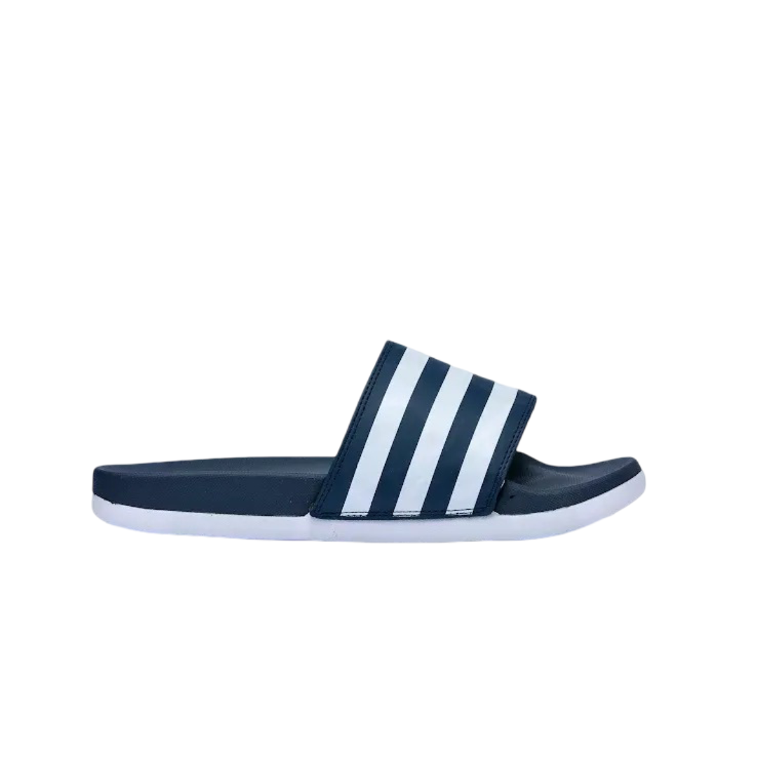 Adidas Adilette Comfort Slide Navy – Front View | Premium Slides Available in Pakistan