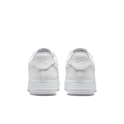 Nike Air Force 1 07 FlyEase White – heel view with Nike branding, fast COD delivery across Pakistan