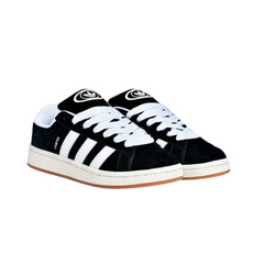Adidas Campus Black Gum low-top suede shoes – sizes 39–45 | Vorah Pakistan